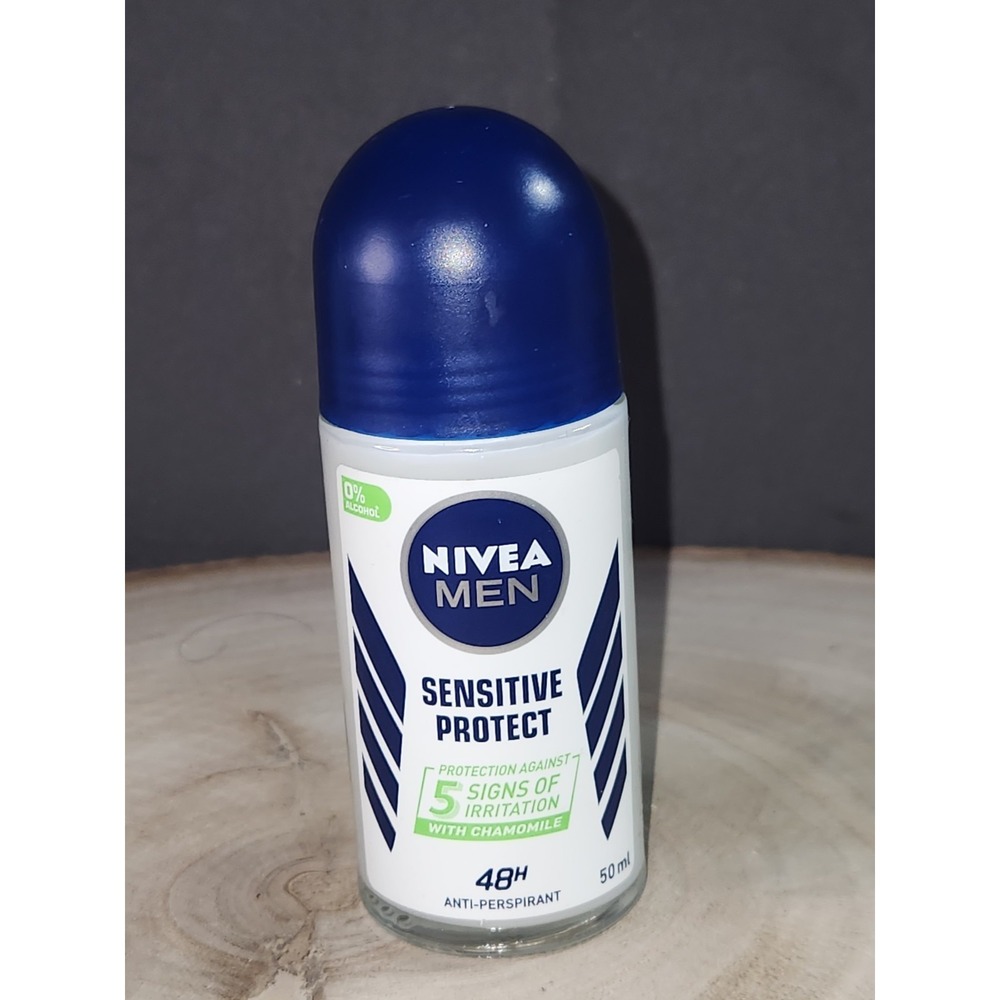 Nivea Men Sensitive Protect Antiperspirant Roll On Deodorant, 1.7oz (50ml)~NEW